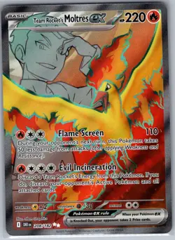 Team Rocket's Moltres ex 208/182 SV10: Destined Rivals - Pokemon Card - NM - Image 1