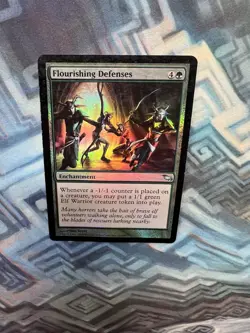 MTG Foil Flourishing Defenses LP-/MP+ Shadowmoor - Image 3
