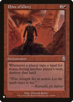 Price of Glory 1x MtG Mystery Booster MB1 SP/NM - Image 1