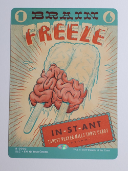 Brain Freeze NON-FOIL - Secret Lair Encyclopedia of Magic MTG - Image 1