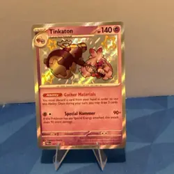 Pokemon TCG Tinkaton Holo Rare Card 167/091 Paldean Fates Baby Shiny - Image 1