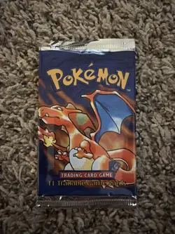 1999 Pokemon Shadowless Booster Pack EMPTY - Charizard - Image 1