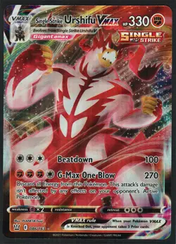 Single Strike Urshifu VMAX 086/163 Holo Rare VMAX Battle Styles Pokemon NM - Image 1