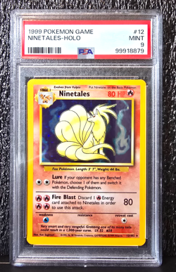 Vintage 1999 Pokemon Ninetales Holo - Base Set Unlimited - PSA 9 Mint WOTC TCG - Image 1