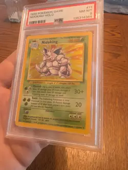 1999 Pokemon TCG Base Set Nidoking-Holo #11/102 PSA 8 - Image 3