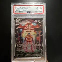 Pokemon Deoxys VMAX GG45 Crown Zenith Galarian Gallery Holo PSA 10 2023 - Image 1