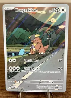 Pokemon TCG Kangaskhan 204/182 Destined Rivals Full Art IR Holo NM - Image 1