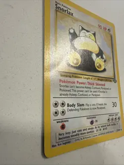 Snorlax Jungle 27/64 Regular 1999-2000 WoTC NM Pokemon Card Non Holo Rare Crease - Image 3