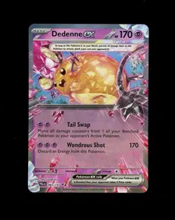 2023 Pokemon Paldea Evolved DEDENNE EX FULL ART HOLO 93/193! NM- MINT - Image 1
