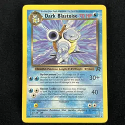 Pokemon Dark Blastoise Non-Holo Card Team Rocket Unlimited 20/82 - NM - Image 2