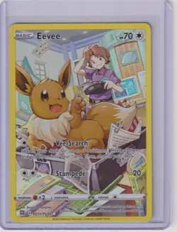 Eevee TG11/TG30 Holo Brilliant Stars Trainer Gallery Pokemon NM - Image 2