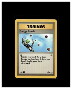 1999 Pokemon TCG Trainer Energy Search Fossil 59/62 Regular 1st Edition - Image 1