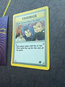 Pokemon Trainer Card Here Comes Team Rocket! 15/82 Holo Rare 2000 115💎NM💎 - Image 2