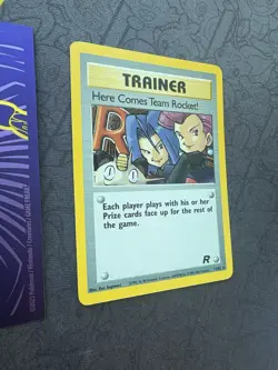 Pokemon Trainer Card Here Comes Team Rocket! 15/82 Holo Rare 2000 115💎NM💎 - Image 3