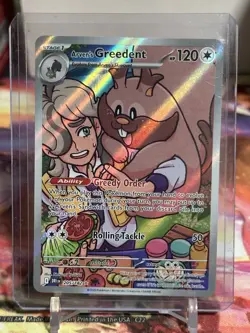 Arven's Greedent 205/182 Sv10: Destined Rivals Holo Pokemon TCG Near Mint - Image 1
