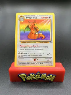Pokemon Cards Dragonite 19/62 UNLIMITED Fossil WOTC Rare NM - Image 1