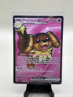 Dachsbun Ex, 160/142, Full Art , Ultra Rare Pokemon TCG- Stellar Crown SV - Image 1