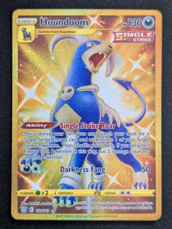 Houndoom (Secret) 179/163 SWSH05: Battle Styles Pokemon TCG NM - Image 1