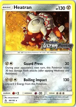 Heatran - 88/156 (Prerelease) Promo Alternate Art Promos 088/156 LP Pokemon - Image 1