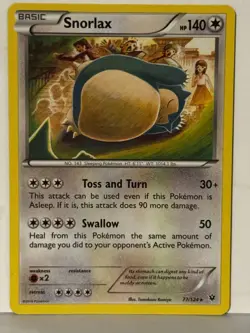 Snorlax 77/124 XY - Fates Collide NM Pokemon Fast Shipping - Image 1