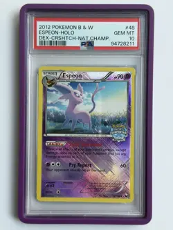 2012 POKEMON BLACK AND WHITE DARK EXPLORERS PROMO ESPEON PSA 10 - Image 1