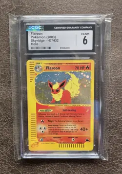 Pokemon Flareon Skyridge Holo Rare H7/H32 CGC EX/NM 6 - Image 1