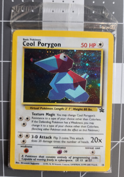 Pokemon TCG Cool Porygon WOTC Black Star Promo #15 Foil Sealed - Image 3