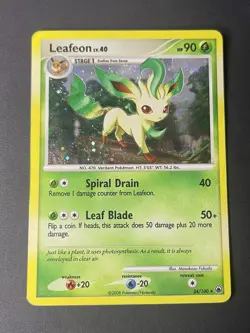 Pokemon - Leafeon Majestic Dawn Diamond & Pearl 24/100 - MP - Image 2