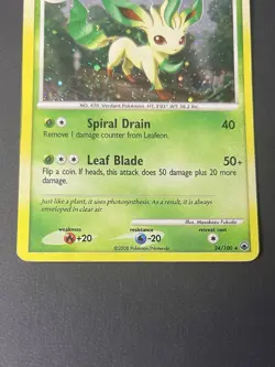 Pokemon - Leafeon Majestic Dawn Diamond & Pearl 24/100 - MP - Image 4