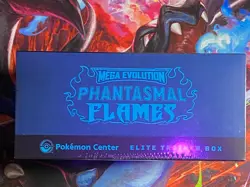 Pokemon TCG Mega Evolution Phantasmal Flames Pokemon Center ETB Factory Sealed - Image 3