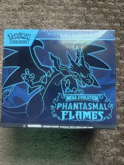 Pokemon TCG Mega Evolution Phantasmal Flames Elite Trainer Box ETB New & Sealed - Image 1