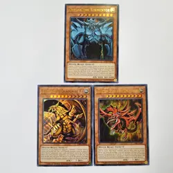 Slifer, Obelisk, Ra - LDK2 - 3 Egyptian God Cards - Ultra - LP - 2024 - Yugioh - Image 1
