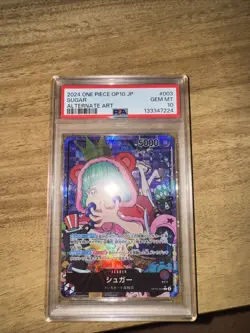 Royal Blood One Piece TCG Sugar OP10-003 Leader Card Gem Mint PSA 10 Japanese - Image 1