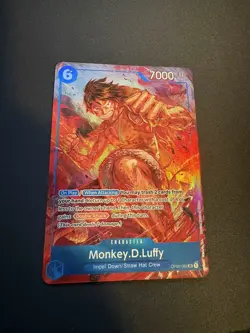 Monkey.D.Luffy Alt Art OP02-062 Paramount War One Piece TCG Near Mint Foil - Image 1