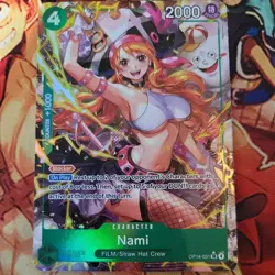 1x Nami OP14-031 SR Alt Art The Azure Sea’s Seven English NM One Piece TCG! - Image 1