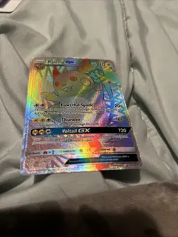 Pokemon TCG Raichu GX Shining Legends Sun & Moon Secret Rare Card 75/73 - Image 1