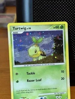 Turtwig - (Cosmos Holofoil) 103/130 League & Championship Cards Holo HP Swirl🌀 - Image 1
