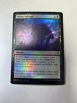 Okiba Salvage NM Kamigawa: Neon Dynasty Foil Magic The Gathering Mtg Near Mint - Image 1