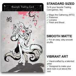 Kiyomi - The Clever Fox - MTG Size - 100 Smooth Matte Card Sleeves - Image 2