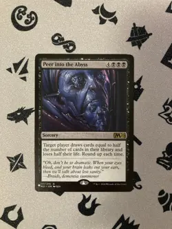 Peer into the Abyss *The List - Core Set 2021* RARE *NEAR MINT, PACK FRESH* MTG - Image 1