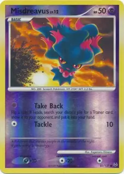 1x Misdreavus - 83/127 - Common - Reverse Holo Lightly Played Pokemon Platinum - Image 1