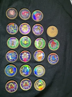 Nintendo & Hasbro Pokemon Battling Coins - WOC - 1999 - Lot of 13 - Image 1