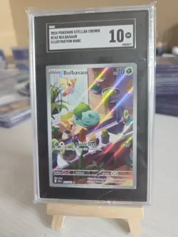 SGC 10 Bulbasaur 143/142 Illustration Rare Stellar Crown 2024 #143 Pokemon - Image 1