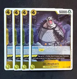 One Piece - Dr. Hogback Foil OP14-110 Playset (x4) - The Azure Sea's Seven NM - Image 1