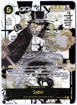 ULTRA RARE MANGA ALT ART LOW POP CUSTOM ONE PIECE!!! Sabo HOLOFOIL - Image 1