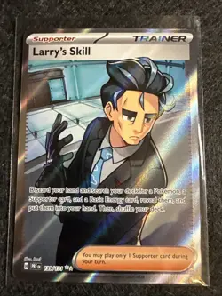 Larry's Skill 139/131 SV Prismatic Evolutions Full Art Trainer NM/M Pokemon Card - Image 1