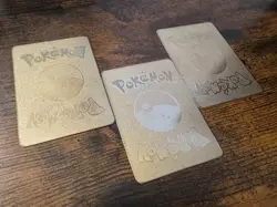 Gold Pokemon Metal Cards, Set Of 3 - Image 2