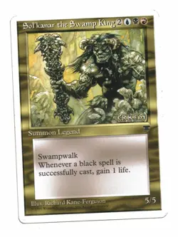Magic the Gathering MTG Card: Sol'kanar the Swamp King Chronicles Rare! GD - Image 1