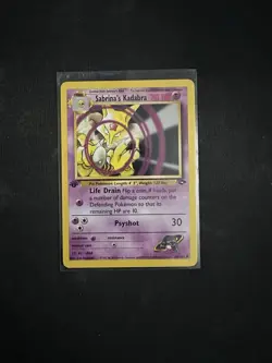 Pokemon TCG Sabrina's Kadabra Gym Challenge 1st Edition Uncommon Card 58/132 - Image 1