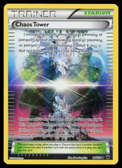 Chaos Tower 94/124 Uncommon XY - Fates Collide Reverse Holo Pokemon Card - Image 1